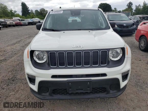 2022 Jeep Renegade Sport with VIN ZACNJDA1XNPN52105, listed as a Copart auction lot 61099065 with 1,184 mi miles and Clean title. Bid and sale history available at DreamBid. Image 5.