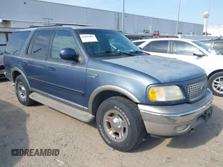 2000 Ford Expedition Eddie Bauer with VIN 1FMPU18L2YLB18113, listed as a IAAI auction lot 42281807 with Not provided miles and . Bid and sale history available at DreamBid. Image 1.