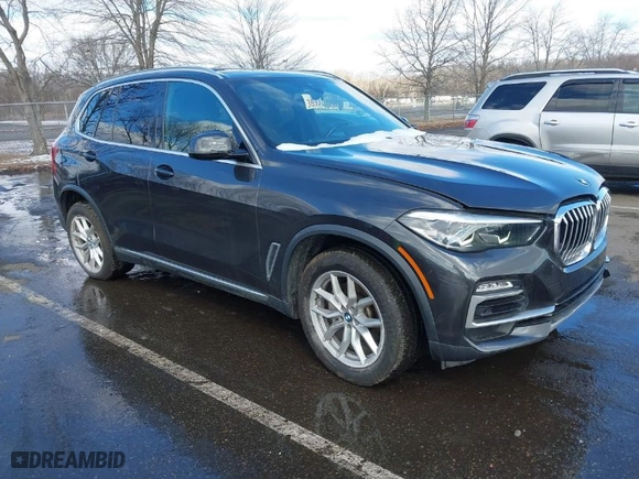 2019 BMW X5 xDrive40i with VIN 5UXCR6C55KLL51239, listed as a IAAI auction lot 41519315 with 49,943 mi miles. Bid and sale history available at carsss.com. Image 1.