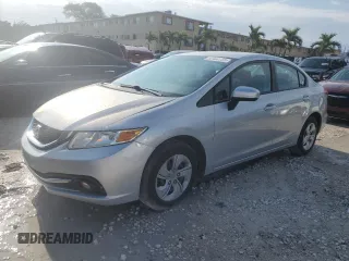 2015 Honda Civic Sedan LX with VIN 2HGFB2F56FH546522, listed as a Copart auction lot 52400725 with 190,765 mi miles and Clean Title. Bid and sale history available at carsss.com. Image 1.