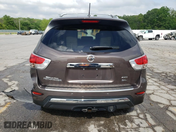 2015 Nissan Pathfinder SL z VIN 5N1AR2MM2FC678027, wystawiony jako Copart lot #56682035 z przebiegiem 152 417 mil mil oraz Szkoda całkowita • Salvage title. Historia ofert i sprzedaży dostępna na DreamBid. Obrazek 6.