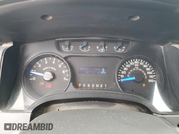 2014 Ford F-150 XL with VIN 1FTFW1CF0EKE92748, listed as a Copart auction lot 54542665 with 76,717 mi miles and Clean Title. Bid and sale history available at DreamBid. Image 9.