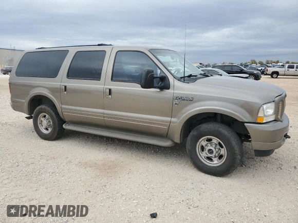 2003 Ford Excursion Eddie Bauer z VIN 1FMNU45S33ED13607, wystawiony jako Copart lot #83227864 z przebiegiem 251 989 mil mil oraz Szkoda całkowita • Salvage title. Historia ofert i sprzedaży dostępna na DreamBid. Obrazek 4.