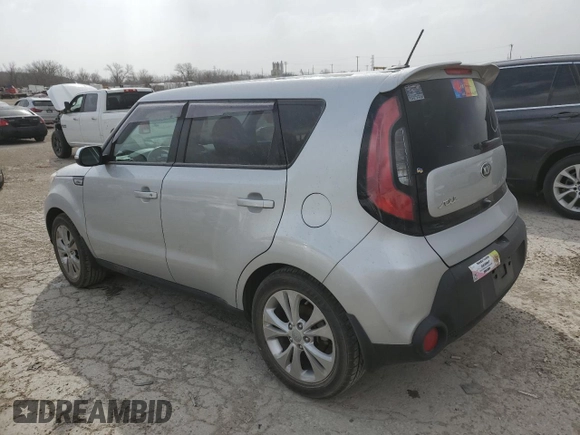 2014 Kia Soul + with VIN KNDJP3A51E7700667, listed as a Copart auction lot 48702635 with 74,301 mi miles and Salvage Title. Bid and sale history available at DreamBid. Image 2.