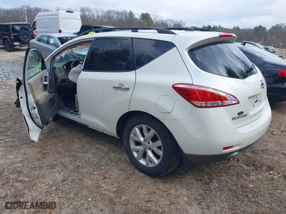 2011 Nissan Murano SV with VIN JN8AZ1MW9BW162454, listed as a IAAI auction lot 41892202 with 152,286 mi miles. Bid and sale history available at carsss.com. Image 3.