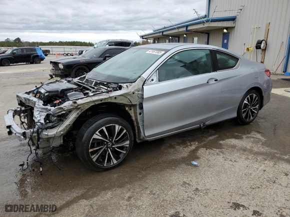 2017 Honda Accord Coupe EX-L V6 with VIN 1HGCT2B82HA007087, listed as a Copart auction lot 47467085 with 180,576 mi miles and Salvage Title. Bid and sale history available at carsss.com. Image 1.