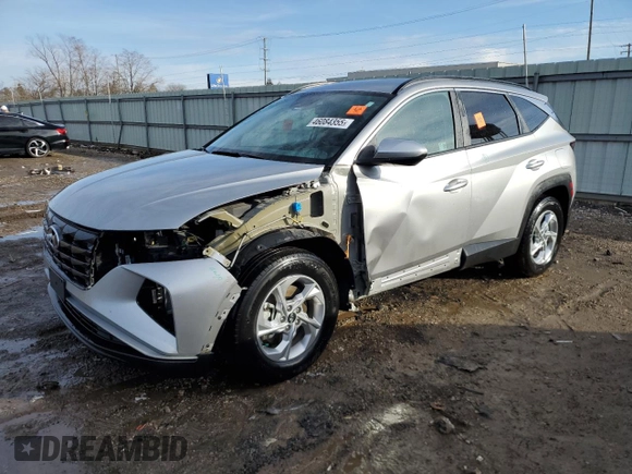 2024 Hyundai Tucson SEL with VIN 5NMJB3DEXRH405964, listed as a Copart auction lot 46084355 with 19,968 mi miles and Salvage Title. Bid and sale history available at carsss.com. Image 1.