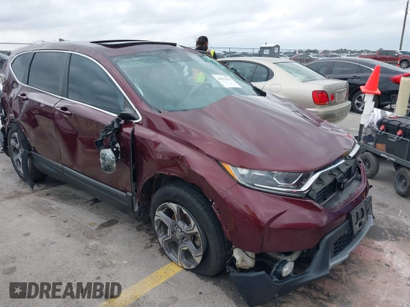 2019 Honda CR-V EX-L with VIN 7FARW1H83KE017311, listed as a IAAI auction lot 41513670 with 87,196 mi miles. Bid and sale history available at carsss.com. Image 1.