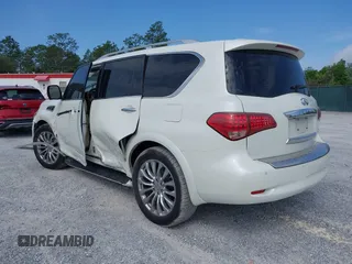 2016 Infiniti QX80 with VIN JN8AZ2NE7G9125016, listed as a IAAI auction lot 42080053 with 114,655 mi miles. Bid and sale history available at carsss.com. Image 3.