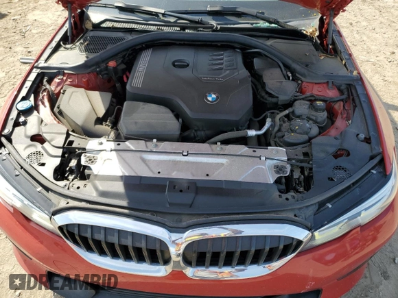 2020 BMW 3 Series 330i with VIN 3MW5R1J03L8B22097, listed as a Copart auction lot 54846115 with 109,637 mi miles and Salvage title. Bid and sale history available at DreamBid. Image 11.