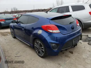 2016 Hyundai Veloster Turbo with VIN KMHTC6AE3GU276012, listed as a Copart auction lot 37892833 with 82,797 mi miles. Bid and sale history available at carsss.com. Image 2.