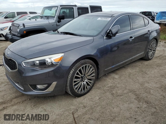 2016 Kia Cadenza Premium with VIN KNALN4D71G5206869, listed as a Copart auction lot 75530964 with 72,178 mi miles and Salvage Title. Bid and sale history available at carsss.com. Image 1.