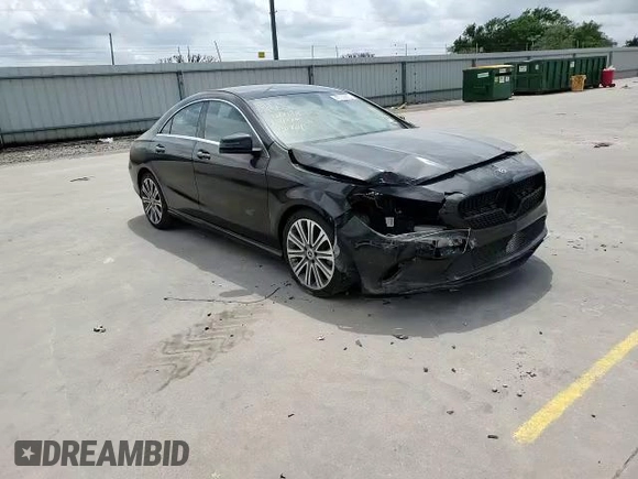 2018 Mercedes-Benz CLA with VIN WDDSJ4EB7JN669450, listed as a Copart auction lot 48736893 with 81,496 mi miles. Bid and sale history available at carsss.com. Image 11.