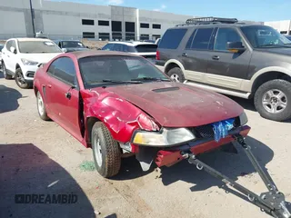 1999 Ford Mustang with VIN 1FAFP4047XF185225, listed as a IAAI auction lot 42824357 with Not provided miles and . Bid and sale history available at DreamBid. Image 1.