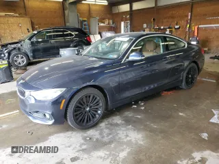 2014 BMW 4 Series 428i xDrive z VIN WBA3N9C53EF720341, wystawiony jako Copart lot #64796255 z przebiegiem 186 103 mil mil oraz Czysty tytuł • Clean title. Historia ofert i sprzedaży dostępna na DreamBid. Obrazek 1.
