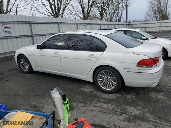 2007 BMW 7 Series 750Li with VIN WBAHN83527DT73194, listed as a Copart auction lot 46716155 with 123,982 mi miles and Clean Title. Bid and sale history available at carsss.com. Image 2.