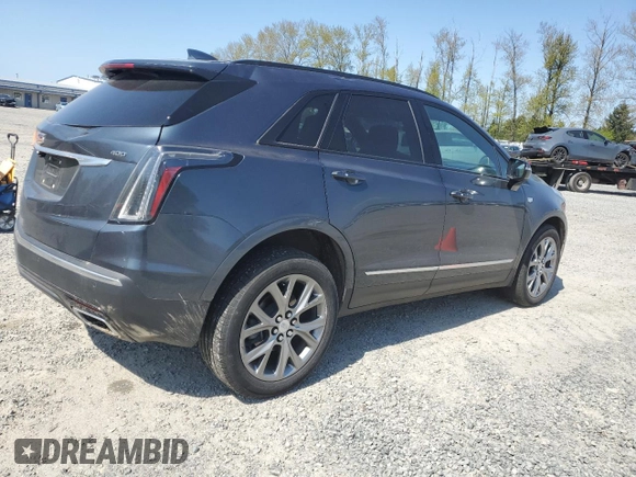 2021 Cadillac XT5 AWD Sport with VIN 1GYKNGRS3MZ176043, listed as a Copart auction lot 49822445 with 44,347 mi miles and Salvage title. Bid and sale history available at DreamBid. Image 3.