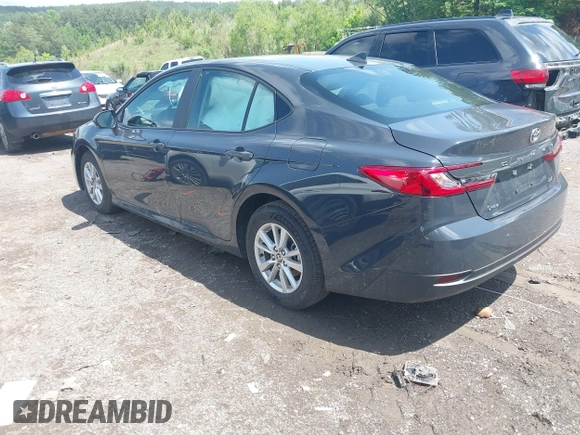 2025 Toyota Camry LE with VIN 4T1DAACK6SU584011, listed as a IAAI auction lot 42119086 with 7,229 mi miles and . Bid and sale history available at DreamBid. Image 3.