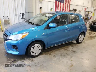 2023 Mitsubishi Mirage ES z VIN ML32AUHJ4PH001693, wystawiony jako Copart lot #54313325 z przebiegiem 40 622 mil mil oraz Szkoda całkowita • Salvage title. Historia ofert i sprzedaży dostępna na DreamBid. Obrazek 1.