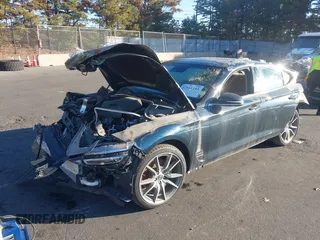2022 Genesis G70 2.0T z VIN KMTG34TA1NU092657, wystawiony jako IAAI lot #40653081 z przebiegiem Nie podano mil oraz . Historia ofert i sprzedaży dostępna na DreamBid. Obrazek 2.