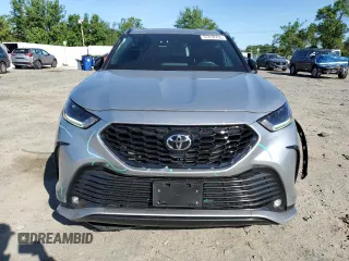 2022 Toyota Highlander XSE with VIN 5TDLZRBHXNS244110, listed as a Copart auction lot 57018755 with 55,633 mi miles and Salvage title. Bid and sale history available at DreamBid. Image 5.