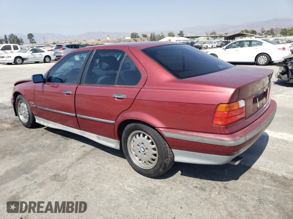 1995 BMW 3 Series 325i with VIN WBACB3324SFE24027, listed as a Copart auction lot 72361214 with 237,096 mi miles and Salvage Title. Bid and sale history available at carsss.com. Image 2.