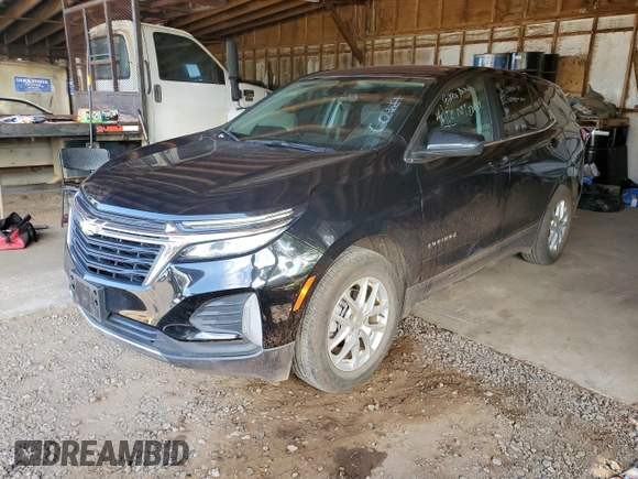 2023 Chevrolet Equinox LT z VIN 3GNAXKEGXPL247001, wystawiony jako Copart lot #55705635 z przebiegiem 29 157 mil mil oraz Szkoda całkowita • Salvage title. Historia ofert i sprzedaży dostępna na DreamBid. Obrazek 1.