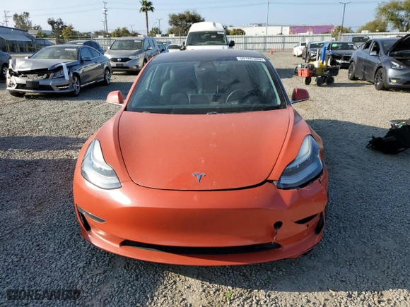 2018 Tesla Model 3 Long Range Battery with VIN 5YJ3E1EB3JF103849, listed as a Copart auction lot 50166385 with 70,466 mi miles and Salvage Title. Bid and sale history available at carsss.com. Image 5.