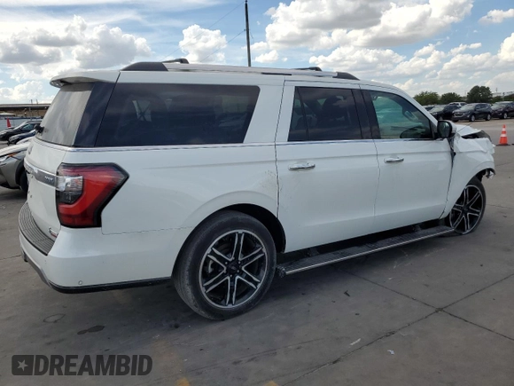 2021 Ford Expedition Max Limited with VIN 1FMJK1KT9MEA76543, listed as a Copart auction lot 69276074 with 35,490 mi miles and . Bid and sale history available at DreamBid. Image 3.
