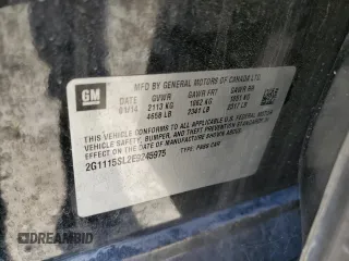 2014 Chevrolet Impala LT with VIN 2G1115SL2E9245975, listed as a Copart auction lot 56395655 with Not Provided miles and Clean Title. Bid and sale history available at DreamBid. Image 12.