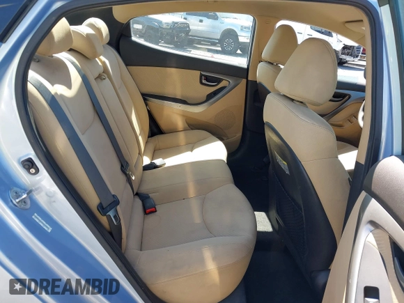 2012 Hyundai Elantra Limited with VIN KMHDH4AE7CU411271, listed as a IAAI auction lot 41840773 with 93,602 mi miles. Bid and sale history available at carsss.com. Image 8.