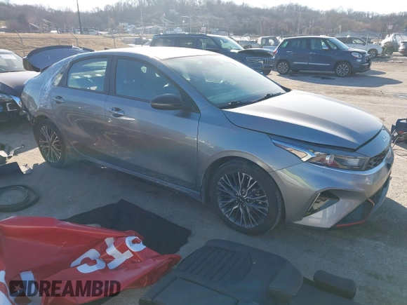 2023 Kia Forte GT-Line with VIN 3KPF54AD7PE632192, listed as a IAAI auction lot 41434970 with 92,863 mi miles. Bid and sale history available at carsss.com. Image 1.