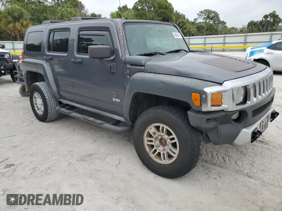 2008 Hummer H3 SUV Luxury with VIN 5GTEN13E188134204, listed as a Copart auction lot 46064915 with 126,956 mi miles and Salvage Title. Bid and sale history available at carsss.com. Image 4.