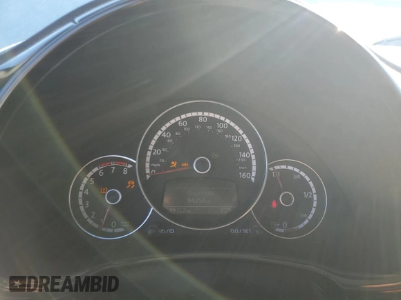 2016 Volkswagen Beetle with VIN 3VWF07AT8GM630252, listed as a Copart auction lot 43537635 with 94,350 mi miles and Salvage Title. Bid and sale history available at DreamBid. Image 9.