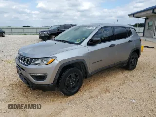 2018 Jeep Compass Sport with VIN 3C4NJCABXJT226961, listed as a Copart auction lot 72119874 with 70,210 mi miles and Clean title. Bid and sale history available at DreamBid. Image 1.