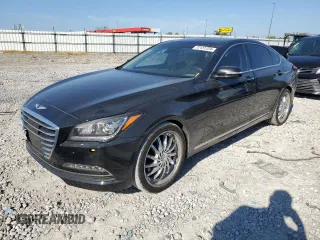 2017 Genesis G80 3.8L with VIN KMHGN4JE0HU176175, listed as a Copart auction lot 72131724 with 145,956 mi miles and Salvage Title. Bid and sale history available at carsss.com. Image 1.