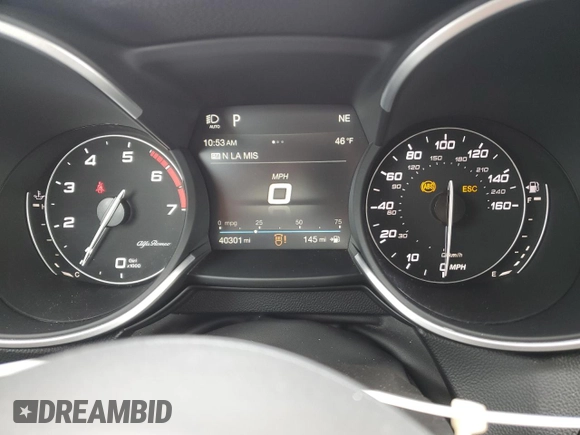 2019 Alfa Romeo Stelvio Ti Sport z VIN ZASPAKBN4K7C54604, wystawiony jako Copart lot #49912975 z przebiegiem 40 301 mil mil oraz Szkoda całkowita • Salvage title. Historia ofert i sprzedaży dostępna na DreamBid. Obrazek 9.