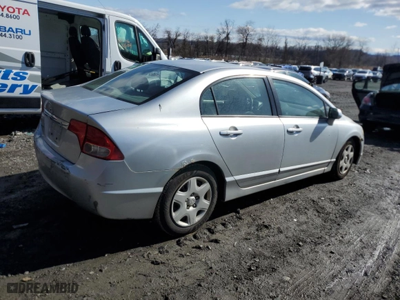 2009 Honda Civic Sdn LX with VIN 2HGFA16589H321472, listed as a Copart auction lot 50612415 with 155,342 mi miles and Salvage Title. Bid and sale history available at carsss.com. Image 3.