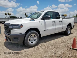 2025 Ram 1500 Tradesman with VIN 1C6RRFCGXSN668846, listed as a Copart auction lot 59990505 with 472 mi miles and Salvage title. Bid and sale history available at DreamBid. Image 1.