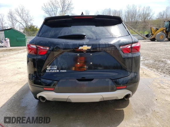 2021 Chevrolet Blazer LT with VIN 3GNKBHRS2MS523130, listed as a Copart auction lot 50945525 with 93,691 mi miles and Salvage title. Bid and sale history available at DreamBid. Image 6.