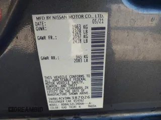 2021 Nissan Altima 2.5 SR with VIN 1N4BL4CV3MN387026, listed as a IAAI auction lot 41609914 with 75,981 mi miles. Bid and sale history available at carsss.com. Image 9.
