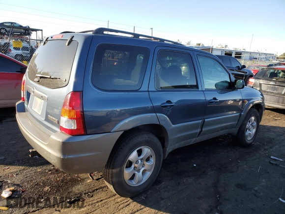2001 Mazda Tribute LX with VIN 4F2CU08171KM43038, listed as a Copart auction lot 43267435 with 109,668 mi miles and Salvage Title. Bid and sale history available at carsss.com. Image 3.