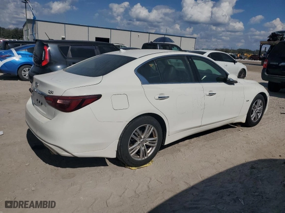 2018 Infiniti Q50 3.0t SPORT with VIN JN1EV7AR0JM443422, listed as a Copart auction lot 44958785 with NaN miles and Salvage Title. Bid and sale history available at carsss.com. Image 3.