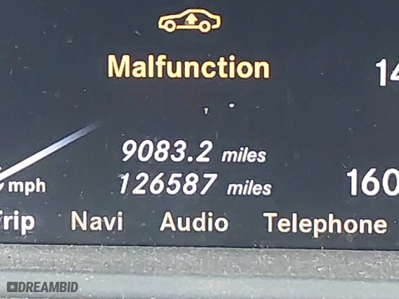 2009 Mercedes-Benz S-Class 5.5L V8 with VIN WDDNG86X19A265348, listed as a IAAI auction lot 41363842 with 126,587 mi miles. Bid and sale history available at carsss.com. Image 7.