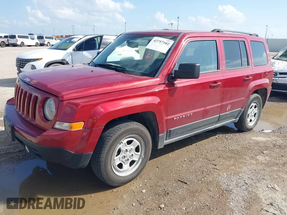 2014 Jeep Patriot Sport with VIN 1C4NJPBB5ED905733, listed as a IAAI auction lot 42757102 with 196,245 mi miles and . Bid and sale history available at DreamBid. Image 2.