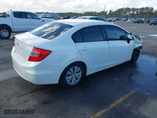 2012 Honda Civic Sdn LX with VIN 19XFB2F5XCE025289, listed as a IAAI auction lot 40777323 with 198,115 mi miles. Bid and sale history available at carsss.com. Image 4.
