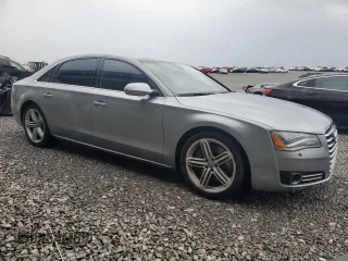 2013 Audi A8 L 4.0L with VIN WAUR2AFDXDN021378, listed as a Copart auction lot 50455095 with 110,722 mi miles and Salvage Title. Bid and sale history available at carsss.com. Image 4.