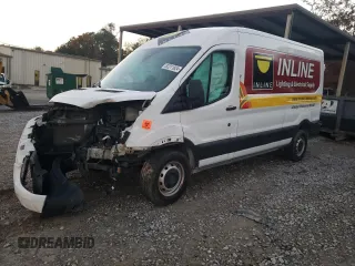2022 Ford Transit Cargo with VIN 1FTBR1C81NKA73847, listed as a Copart auction lot 44727975 with 81,869 mi miles and Salvage title. Bid and sale history available at DreamBid. Image 1.