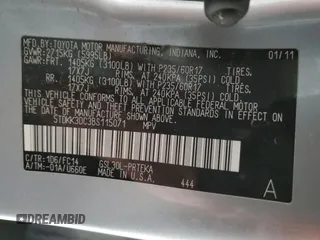 2011 Toyota Sienna LE AAS with VIN 5TDKK3DC3BS115071, listed as a Copart auction lot 46287965 with 160,187 mi miles and Salvage Title. Bid and sale history available at DreamBid. Image 13.
