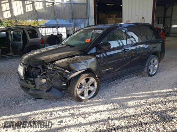 2015 Jeep Compass Latitude with VIN 1C4NJCEB3FD107415, listed as a Copart auction lot 74567454 with 140,342 mi miles and Salvage Title. Bid and sale history available at carsss.com. Image 1.